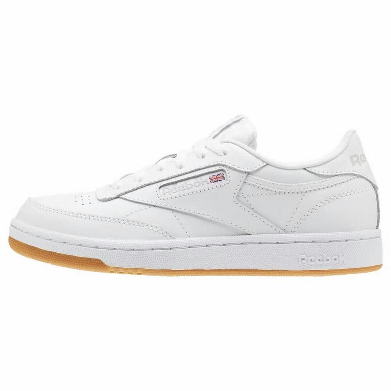 Tenisi Reebok Club C Baieti Albi Romania OB9059QB